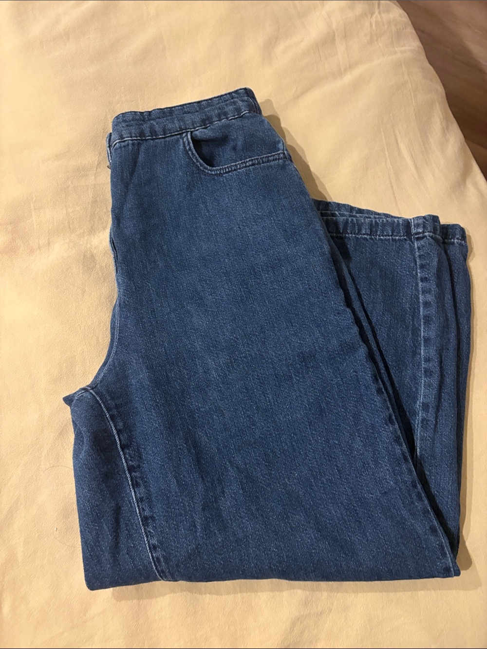 Zara High-Rise Women's Jeans — Deep Blue Denim